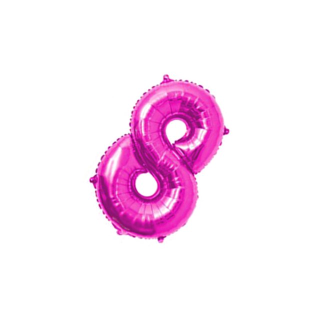Inteprter 16 pulgadas Tamaño grande Oro Plata Rosa Oro Número Globo Cumpleaños Decoraciones para fiestas de bodas Globos de aluminio Niño Niño Juguete Kits de decoración para fiestas Rosa roja ocho