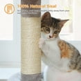 thumbnail image 5 of PAWZ Road 27" Cat Tree Tower with Large Perch, Scratching Posts, Cat Condo for Medium Cats, Gray, 5 of 9