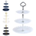 thumbnail image 5 of Luckyn Pastry Stand 3 Tier,Fruit Dessert Stand,Small Cupcake Stand Cookie Tray Rack for Wedding Home Birthday Party Decor,White, 5 of 5