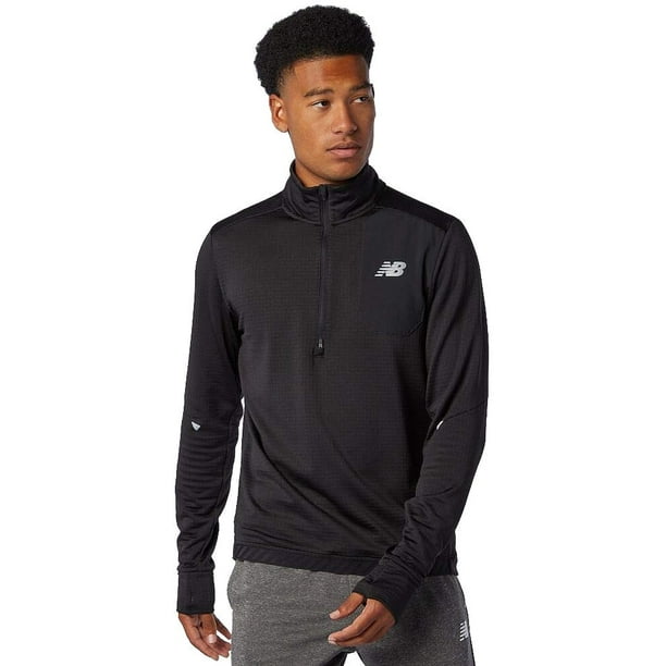 New Balance Mens Impact Run Grid Back Half Zip Walmart