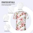 thumbnail image 5 of Rocae Lilies Flowers for Breathable Men's Baseball T-Shirt Fashionable Casual Baseball Jersey, Moisture-wicking Sportswear Small, 5 of 9
