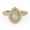 Yellow Gold, variant on Teardrop Double Halo Engagement Ring for Women, 0.90 Carat (ctw) Pear And Round Cut Lab Grown Diamond Ring In 10K Solid Rose Gold F-G, VS-SI Quality Ring Size-4
