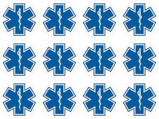 Ambulance Responder Green Reflective Self Adhesive Sticker 