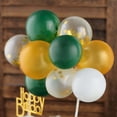thumbnail image 2 of Efavormart Set of 12 Confetti Balloon Cloud Cake Topper, Mini Balloon Garland for Cake Decoration - Gold | Hunter Green | White | Clear, 2 of 11