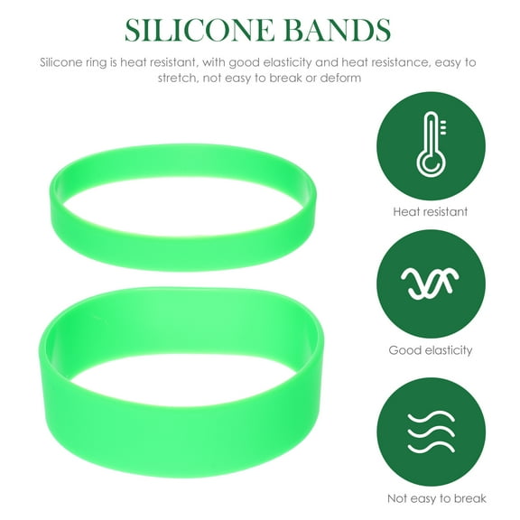 SHINYPASING Sublimation Tumbler Silicone Bands 1 Set Green 0.5X9.5X9.5CM Indispensable Accessory for Sublimating