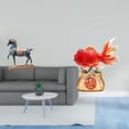 thumbnail image 2 of CarpNettore Elegant Fengshui Horse and Koi Sculpture Desktop Ornament for Living Room Office Bookcase Entryway Home Holiday Good Luck Decoration, 2 of 8