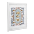 thumbnail image 2 of Stupell Industries French Country Oyster Trio on Blue Gingham White Framed Print Under Glass, 13 x 13, by Vero Illustrates, 2 of 8
