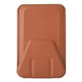 thumbnail image 1 of AMERTEER Attachable Phone Card Holder Table Cellphone Stand Smartphone Case Portable Travel Back Cover Storage Organizer Bracket Brown, 1 of 10