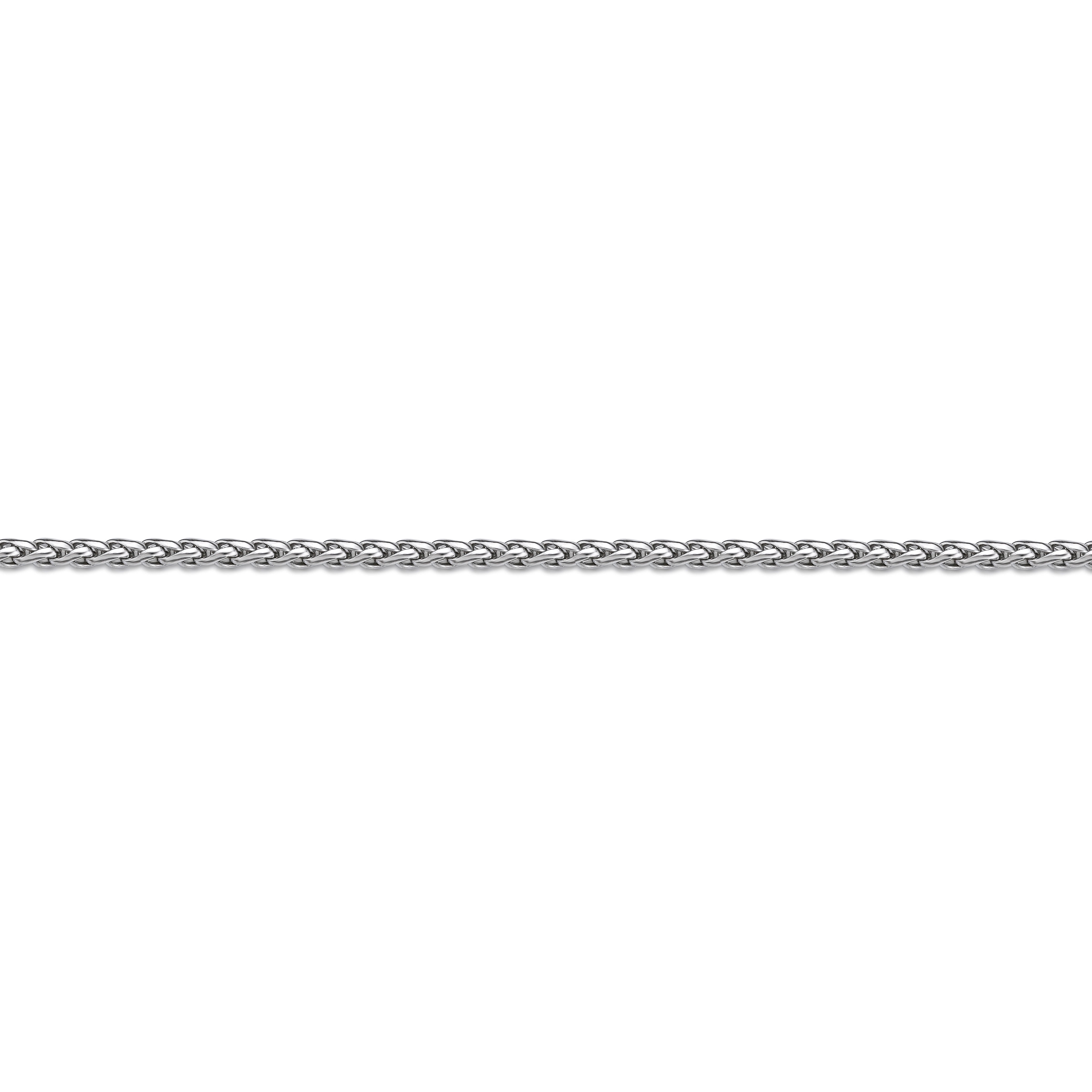 Thin Wheat Chain Necklace for Men in Stainless Steel 20 Inches Long 3 mm Wide Lobster Claw by Metro Jewelry