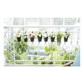 thumbnail image 2 of Topboutique 4 Pack Hanging Plant Pots, 3.9'' Metal Fence Planters with Detachable Hook & Drain Hole, Iron Flower Pots Balcony Planter Hanging Plant Pots for Outdoor Fence Rail, 2 of 8