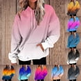 thumbnail image 2 of ShiShine Womens Gradient Color Print Oversized Sweatshirt Drawstring Pullover Trendy Sweater Tops Fall Fashion Clothes 2025, 2 of 5