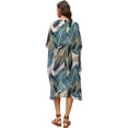 thumbnail image 6 of WIHOLL Women's Cover Up Floral Print Kimono Cardigan Loose Casual Blouse Summer Swimsuit Beach, 6 of 10