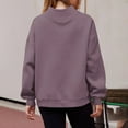 thumbnail image 3 of Womens Oversized Sweatshirts Turtleneck Pullover Long Sleeve No Hood Tops Fall Fashion Outfits 2025 Clothes Light Purple L, 3 of 6