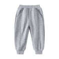 thumbnail image 5 of NAISIBABY Boys Outfit Sets, Thickened Long-Sleeve Top + Jogger Pants with Functional Pockets 2PC Fall-Winter Set Gray Size1, 5 of 9