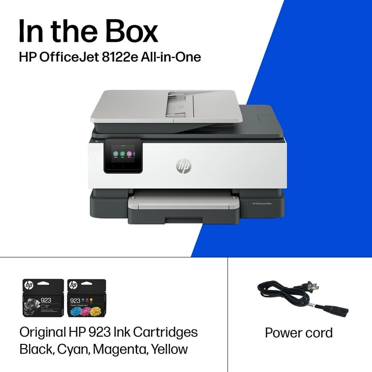 HP OfficeJet 8122e Wireless All-in-One Color Inkjet Printer