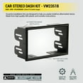thumbnail image 5 of Scosche VW2351B Double DIN Dash Kit Compatible with Select 2002-05 Volkswagen Vehicles, 5 of 10