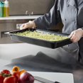 thumbnail image 3 of TrueCraftware- Full Size 2-1/2” Deep Food Pan Polycarbonate Black Color- Food Storage Containers Plastic Food Pan Restaurant Commercial Hotel Pans for Food Prep Fruits Vegetables Beans Corns, 3 of 5