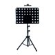 thumbnail image 2 of Atril para partituras, soporte para notas musicales, portátil, vertical, con clip, altura del soporte para libros negro, 2 of 9