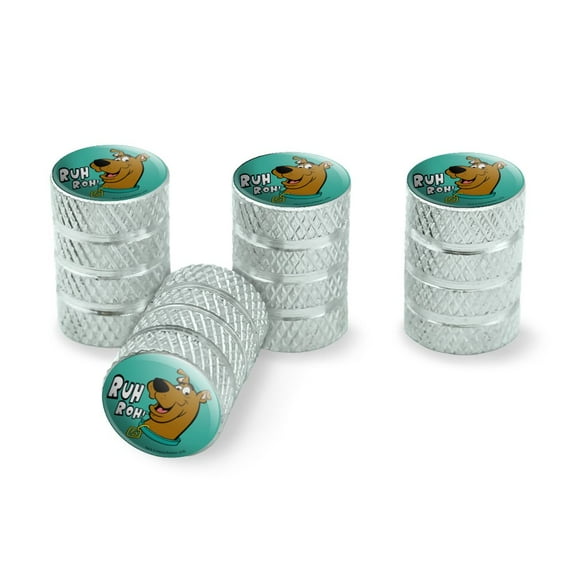 Scooby-Doo Ruh Roh Tire Rim Wheel Aluminum Valve Stem Caps