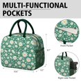 thumbnail image 6 of Flower Lunch Bag for Women Men Reusable Insulated Lunch Bags, Leakproof Cooler Food Lunch Tote Bag, Large Capacity Lunch Box for Work School Travel Picnic, 6 of 7
