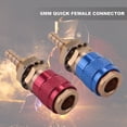 thumbnail image 5 of Adaptador de Agua Gas Refrigerado por Aire 2 Uds 6Mm Accesorio Conector RáPido para Enchufe Soplete Soldadura MIG TIG, + Rojo, 5 of 5