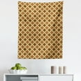 thumbnail image 1 of Oriental Tapestry, Geometric Lines with Timeless Inspirations Modern, Fabric Wall Hanging Decor for Bedroom Living Room Dorm, 5 Sizes, Pale Coffee Cinnamon, by Ambesonne, 1 of 1