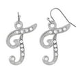 thumbnail image 3 of 1928 Jewelry European Crystal Initial Fish Hook Earrings (H), 3 of 3