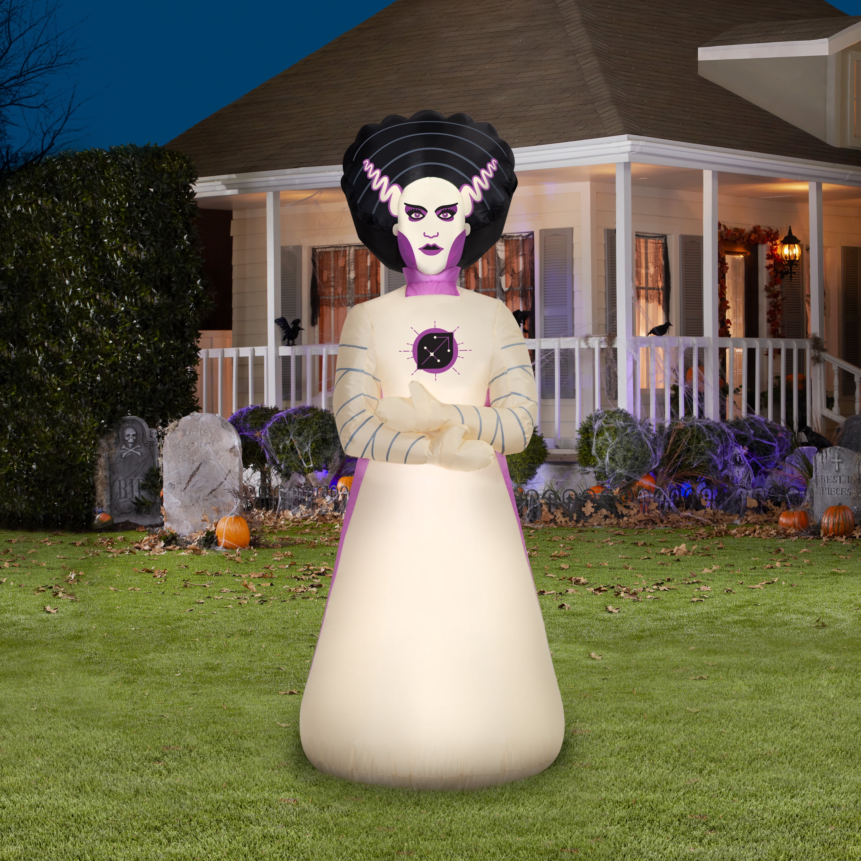 Airblown Halloween Light Bride of Frankenstein Universal Monsters Dark Zodiac Universal 5 ft