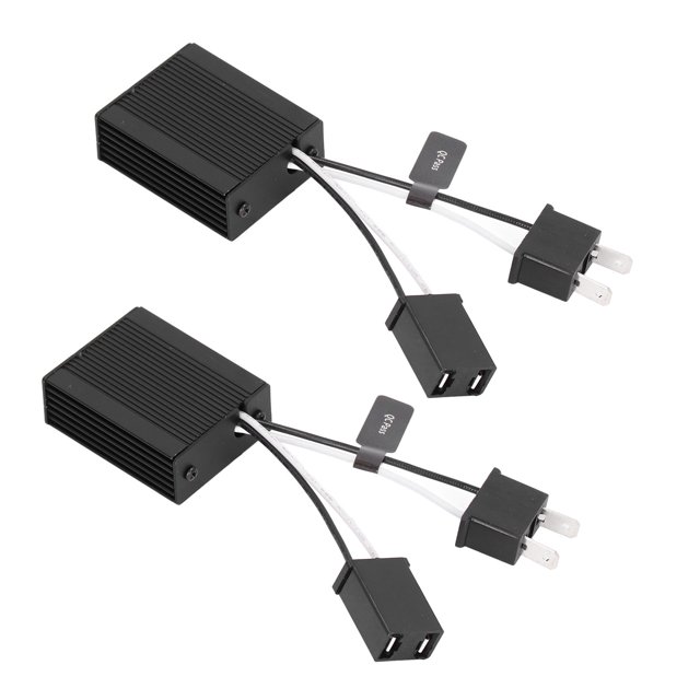 Decodificador LED Canbus, 2 piezas de aleación de aluminio LED Canbus Decodificador Faros delanteros Bombilla Cancelador de errores Juego de accesorios C14 H7, para decodificación de lámparas LED y so
