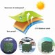 thumbnail image 3 of 1000L IBC Tank Cover, Water Tank Cover, Tank Protective Cover, Dustproof Tank Cover, Green - 120 x 100 x 116 cm, 3 of 3
