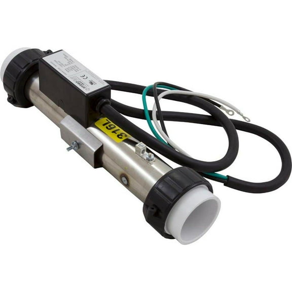 HYDRO-QUIP Heater, FloThru,Artic Spas Repl,12"x2",230v,5.5kW,w/Cord,Gen 48-9120-7P-K