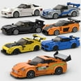 thumbnail image 2 of MOC F1 City Speed Champion Sports Racing Car Building Blocks Brick R34 RX-7 Vehicle Supercar Fast & Furious MK4 Supra Kids Toys, 2 of 10