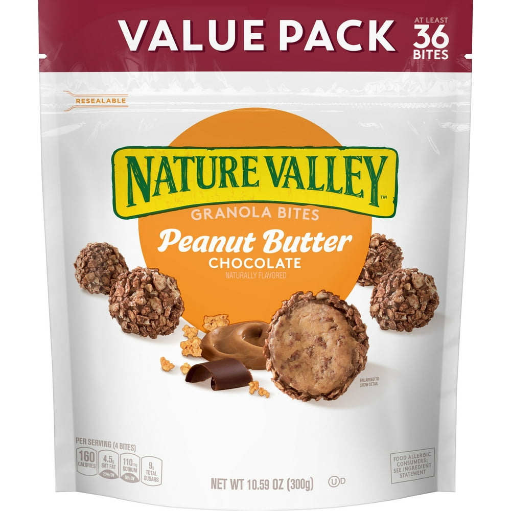 Nature Valley Peanut Butter Granola Bites PB Chocolate Value Pack