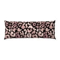 Body Pillow Cover Trendy rose gold leopard Super Soft Body Pillow