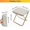 thumbnail image 4 of Taburete de Camping Portátil Único Bargains Mini Silla de Camping al Aire Libre con Bolsa de Transporte con Cremallera Silla Plegable Silla de Camping para Pesca Viajes Picnics Caqui, 4 of 7