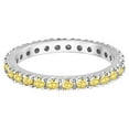 thumbnail image 2 of Fancy Yellow Canary Diamond Eternity Ring Band Palladium (0.51ct), 2 of 3