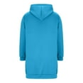 thumbnail image 4 of Timegard Sweatshirts for Women Zip up Hoodies Lightweight Mid Long Comfy Jackets Fall Winter Outwear, 4 of 7