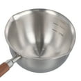 thumbnail image 2 of Casserole en Acier Inoxydable pour Œufs Chocolat Lait Chaud Poignée en Bois, 2 of 11