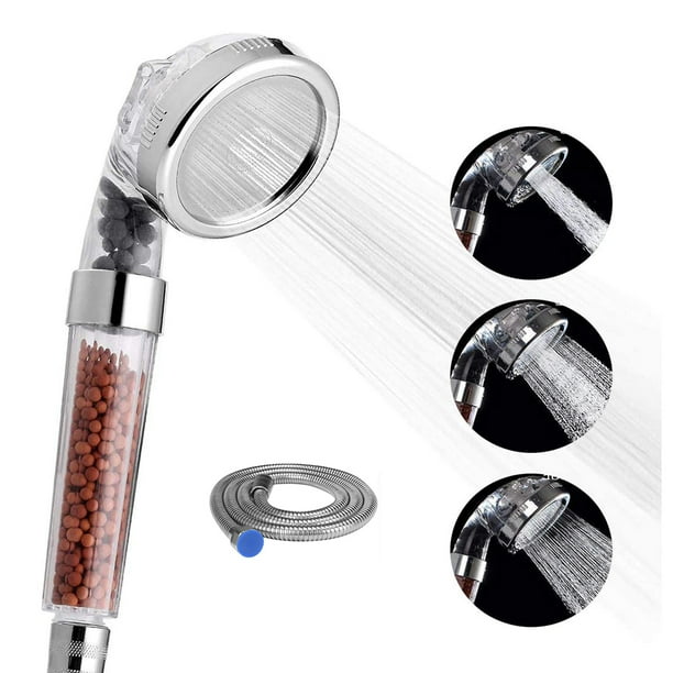 Filtered Shower Head with Hose, High Pressure Water Saving Showerhead