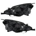 thumbnail image 2 of New Pair Of Headlights Is Compatible With Nissan Sentra Sr Turbo Sedan Plastic Led Bulb High And Low Beam Included Clear Lens Color 2018 2019 By Part Numbers Ni2503263 26010-5Ud5A 260105Ud5A, 2 of 6