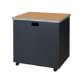 thumbnail image 6 of Romig Mesa Steel Mobile Locking Utility/Fax/Copy Table 30" X 23.25" - Medium Oak, 6 of 8