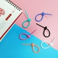 thumbnail image 5 of Colorful Silicone Reusable Bag Ties Silicone Reusable Bag Wire Candy Colored Wire Ties for Bundling and Crafting, 5 of 8
