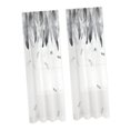 thumbnail image 4 of Cortinas transparentes con estampado de plumas BLESIY Dos paneles 107x213cm, 4 of 8