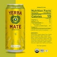 thumbnail image 2 of Guayakí Yerba Mate, Organic Energy Drink Alternative, Bravo Mango, Low Sugar, 150mg Natural Caffeine, Better for You Energy & Focus, No Jitters or Crash, 15.5 Oz (Pack of 12), 2 of 5