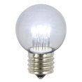 thumbnail image 1 of Vickerman XLED2655 0.9W Cool White Glass G50 Transparent LED Replacement Bulb  5 per Box, 1 of 1