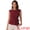 Burgundy, variant on Women's Elegant Side Tie Wrap Cap Sleeve Blouses L Royal Blue