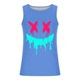 thumbnail image 4 of Mineart Men's Sleeveless Round Neck Tank Pattern Print Thin Strap Top Leakage Back Regular Casual Sports Tank Blouses, 4 of 5