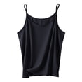 thumbnail image 3 of Womens Silk Camisole Spaghetti Strap Mulberry Silk Cami Tops Stretchable Real Knit Silk Tank Undershirt for Layerling Black XL, 3 of 3