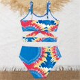 thumbnail image 3 of Kids Girls Tankinis Two Pieces Swimsuits Hawaiian Beach Sport Love Heart Bathing Suit Set for 8-14 Years, 3 of 8