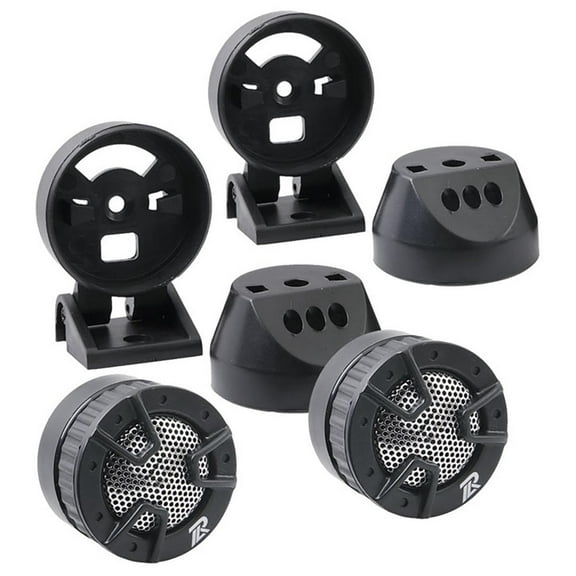 Power Acoustik NB4 250 Watt Car Audio Tweeter Speakers 4 Way Mount 4 Ohm Pair